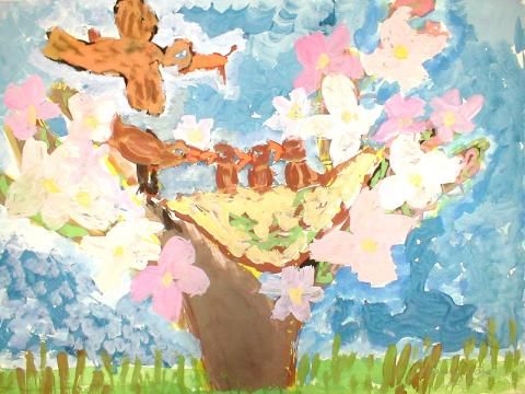 Archiv-Bild „Vogelnest im Baum“