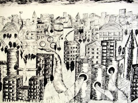 Archiv-Bild „Unsere zukünftige Stadt dient dem Menschen“