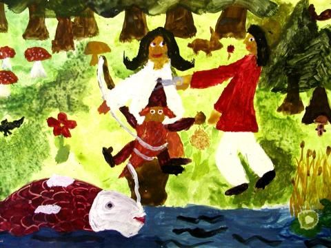 Archiv-Bild „Schneeweißchen und Rosenrot“