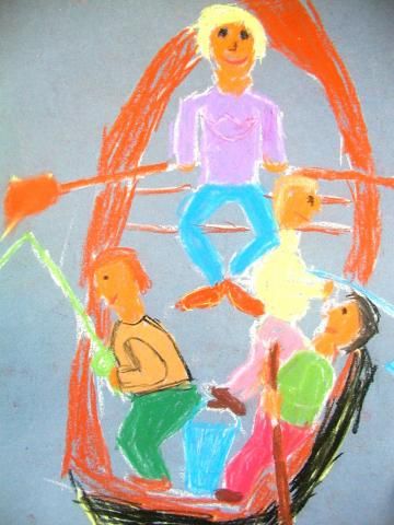 Archiv-Bild „Angler im Ruderboot“