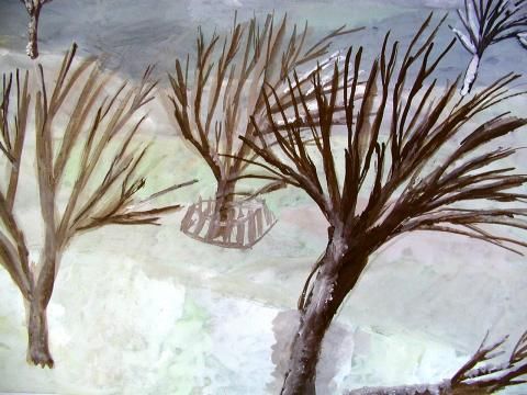 Archiv-Bild „Bäume im Schnee“