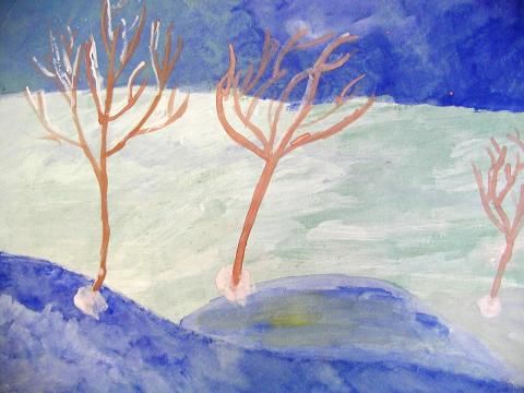 Archiv-Bild „Bäume im Schnee“