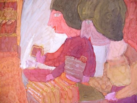 Archiv-Bild „Meine Mutter zählt das Geld auf der Staatsbank“