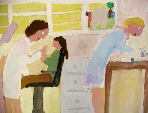 Archiv-Bild „Mutti behandelt einen kranken Zahn“