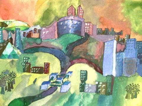 Archiv-Bild „Utopische Stadt“