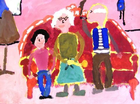 Archiv-Bild „Zu Besuch bei den Großeltern“