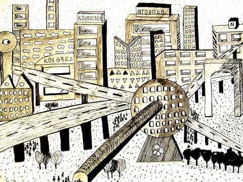 Archiv-Bild „Utopische Stadt“