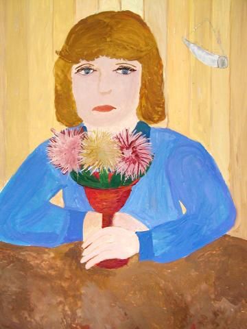 Archiv-Bild „Bildnis mit Blumen“