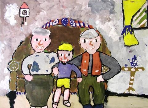 Archiv-Bild „Zu Besuch bei den Großeltern“