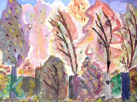 Archiv-Bild „Bäume im Herbstwind“