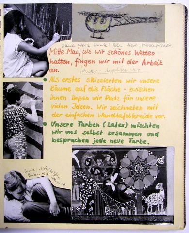 Archiv-Bild „Dokumentation: Wandbild an Erfurter Turnhalle, Blatt 2“