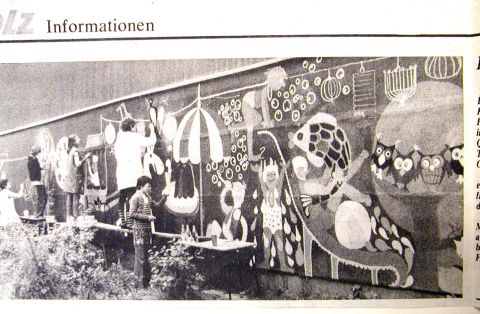 Archiv-Bild „Dokumentation: Wandbild an Erfurter Turnhalle, Blatt 6“