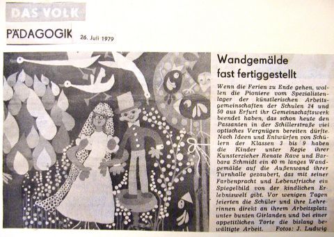 Archiv-Bild „Dokumentation: Wandbild an Erfurter Turnhalle, Blatt 7“