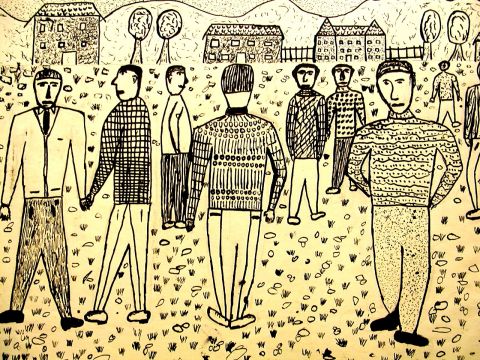 Archiv-Bild „Auf dem Schulhof“