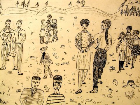 Archiv-Bild „Auf dem Schulhof“