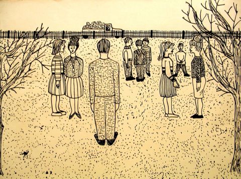 Archiv-Bild „Auf dem Schulhof“