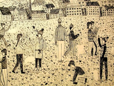 Archiv-Bild „Auf dem Schulhof“