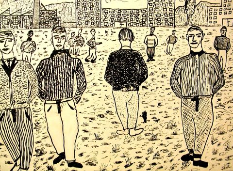 Archiv-Bild „Auf dem Schulhof“