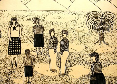 Archiv-Bild „Auf dem Schulhof“