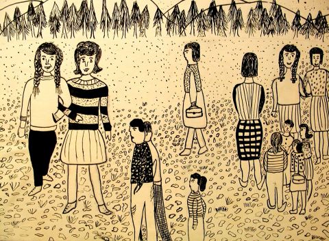 Archiv-Bild „Auf dem Schulhof“