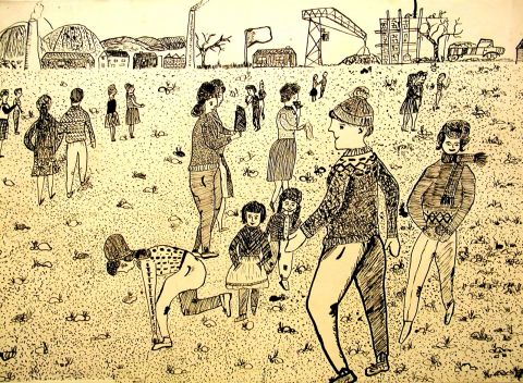 Archiv-Bild „Auf dem Schulhof“