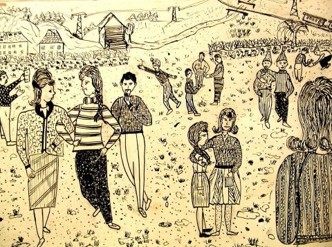 Archiv-Bild „Auf dem Schulhof“