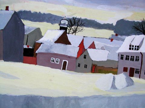 Archiv-Bild „Häuser im Schnee“