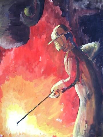 Archiv-Bild „Im VEB Maxhütte“