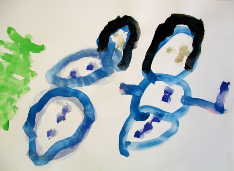 Archiv-Bild „Frau und Herr Schneemann“