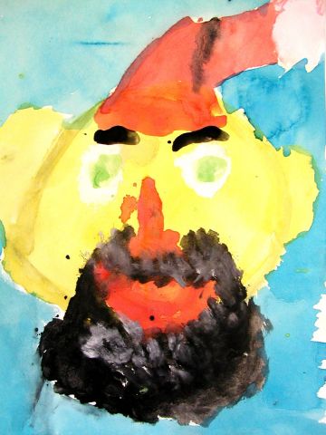 Archiv-Bild „Weihnachtsmanngesicht“