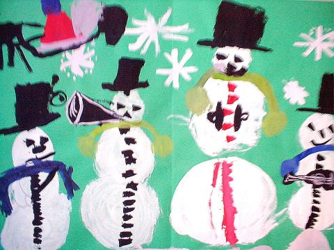 Archiv-Bild „Schneemänner“