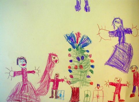 Archiv-Bild „Bescherung unterm Weihnachtsbaum“