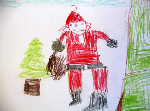 Archiv-Bild „Der Weihnachtsmann kommt zu mir nach Haus“