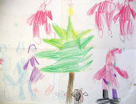 Archiv-Bild „Unsere Familie und der Weihnachtsmann“