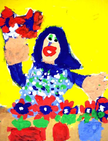 Archiv-Bild „Blumenfrau“