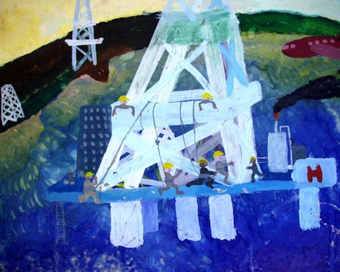 Archiv-Bild „Die Bohrinsel“