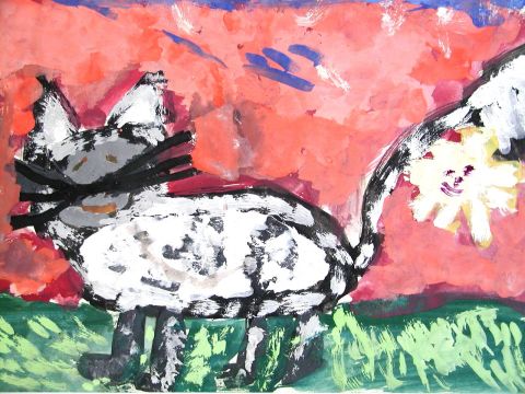 Archiv-Bild „Tiere als Freunde und Begleiter des Menschen: Katze“