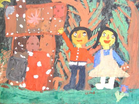 Archiv-Bild „Hänsel und Gretel am Knusperhaus“