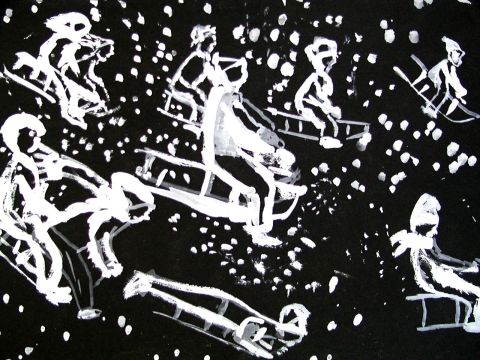 Archiv-Bild „Rodelnde Kinder“