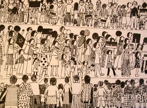 Archiv-Bild „Viele Menschen beim Umzug“