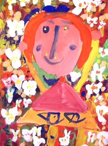 Archiv-Bild „Mädchen auf der Wiese“