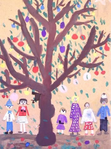 Archiv-Bild „Kinder unterm Baum im Herbst“