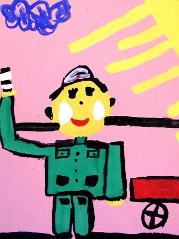 Archiv-Bild „Der Verkehrspolizist“