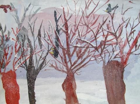 Archiv-Bild „Bäume im Schnee“