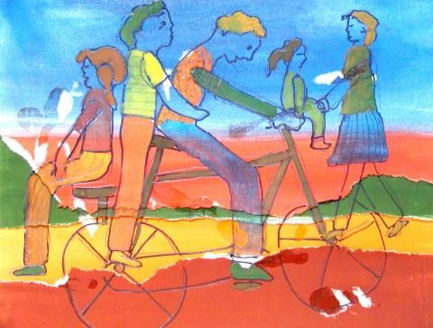 Archiv-Bild „Sonntagsausflug mit Fahrrad“