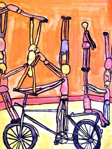 Archiv-Bild „Wir versuchen uns als Radakrobaten“