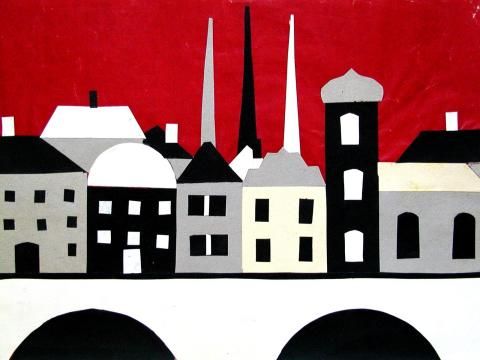 Archiv-Bild „Häuser auf der Brücke“