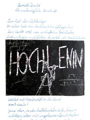 Archiv-Bild „Brecht: Die unbesiegliche Inschrift“