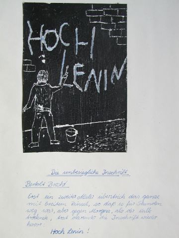 Archiv-Bild „Brecht: Die unbesiegliche Inschrift“