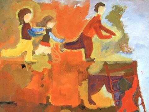 Archiv-Bild „Brennendes Haus“